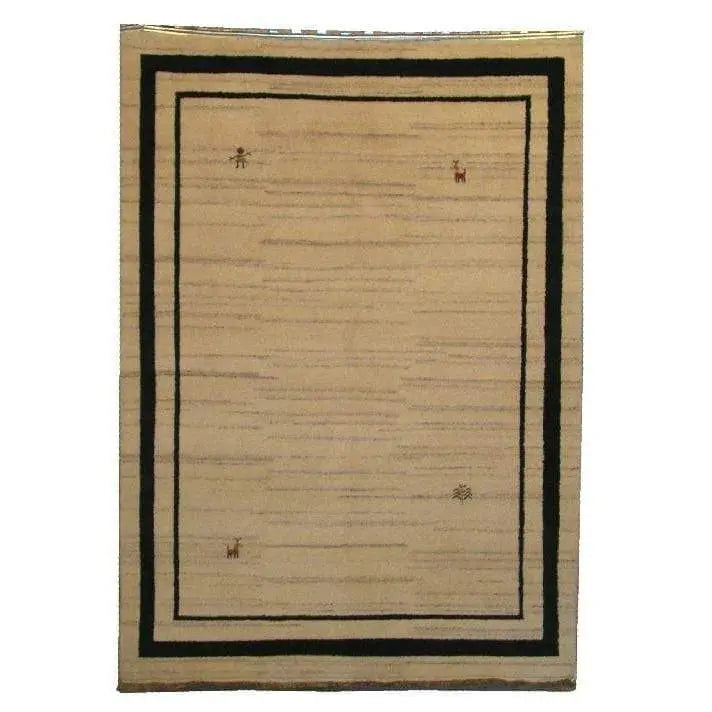 One Of The Kind Indian Hand-Knotted Gabbeh Rug 7'9" X 5'7"